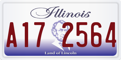 IL license plate A172564