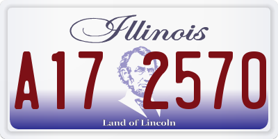 IL license plate A172570