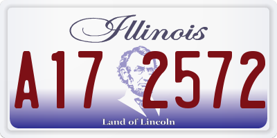 IL license plate A172572