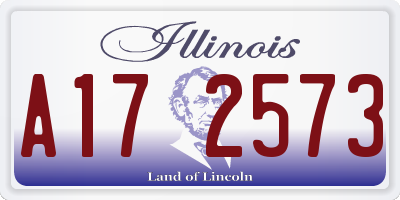 IL license plate A172573