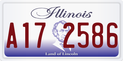 IL license plate A172586