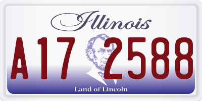 IL license plate A172588