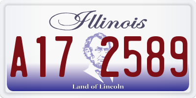 IL license plate A172589