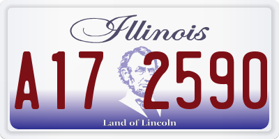 IL license plate A172590