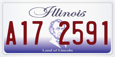 IL license plate A172591