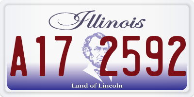 IL license plate A172592