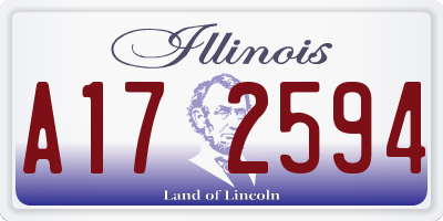 IL license plate A172594