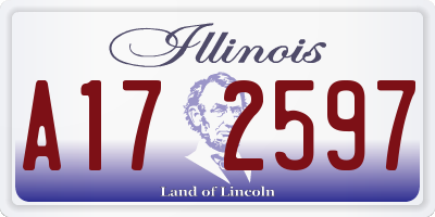 IL license plate A172597