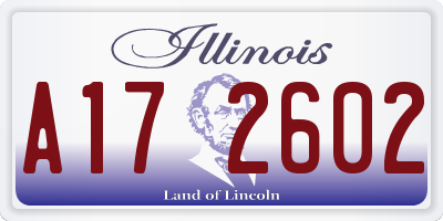 IL license plate A172602