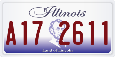 IL license plate A172611