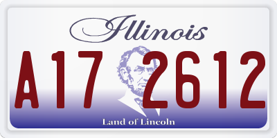 IL license plate A172612