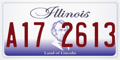 IL license plate A172613