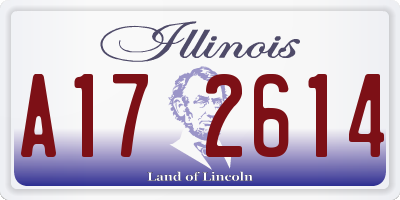 IL license plate A172614