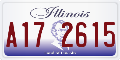 IL license plate A172615
