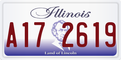 IL license plate A172619