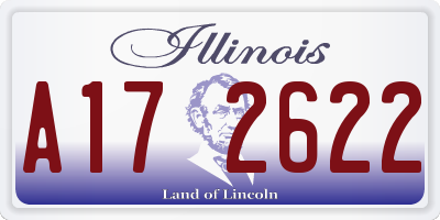 IL license plate A172622