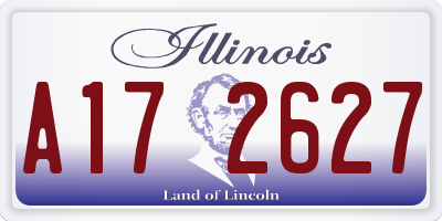 IL license plate A172627