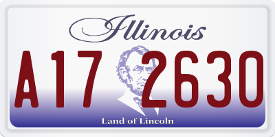 IL license plate A172630