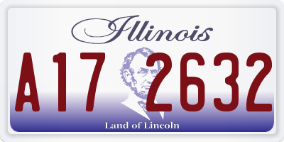 IL license plate A172632