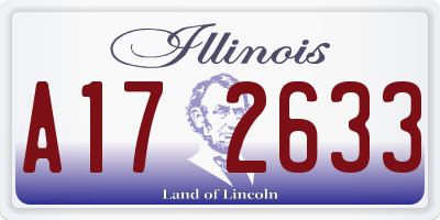 IL license plate A172633