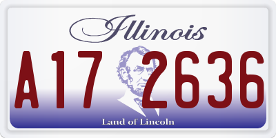 IL license plate A172636