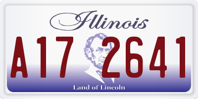 IL license plate A172641