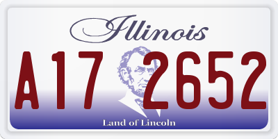 IL license plate A172652