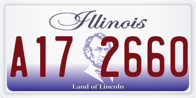 IL license plate A172660