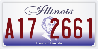 IL license plate A172661