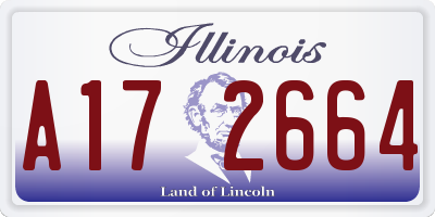 IL license plate A172664