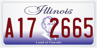 IL license plate A172665