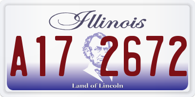 IL license plate A172672