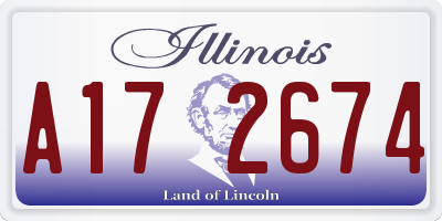 IL license plate A172674
