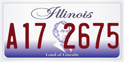 IL license plate A172675