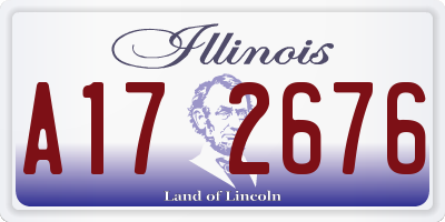 IL license plate A172676