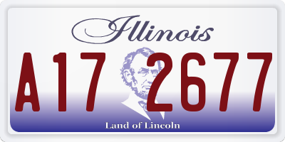 IL license plate A172677