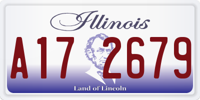 IL license plate A172679
