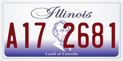 IL license plate A172681