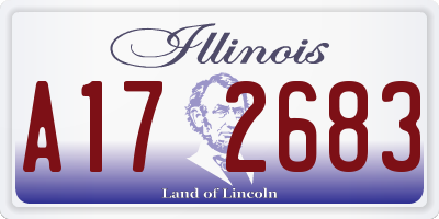 IL license plate A172683
