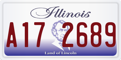 IL license plate A172689