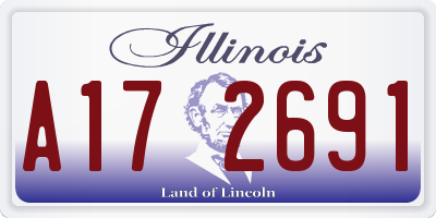 IL license plate A172691