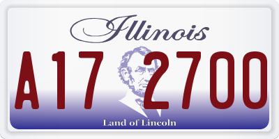 IL license plate A172700
