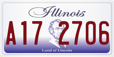 IL license plate A172706