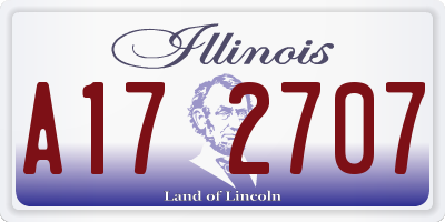 IL license plate A172707