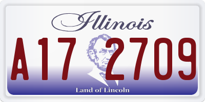 IL license plate A172709