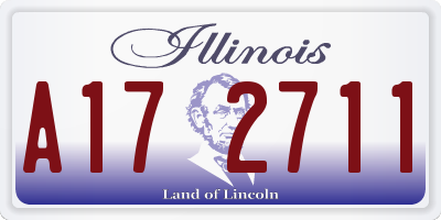 IL license plate A172711