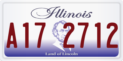 IL license plate A172712