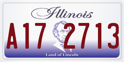 IL license plate A172713