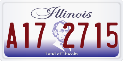 IL license plate A172715
