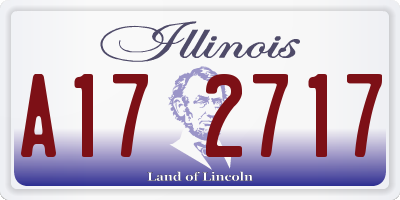IL license plate A172717